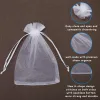 Wholesale white gauze bags, decorative gauze bags, drawstring bags, gift bags, white organza mesh gauze bags, wedding candy bags Specification image